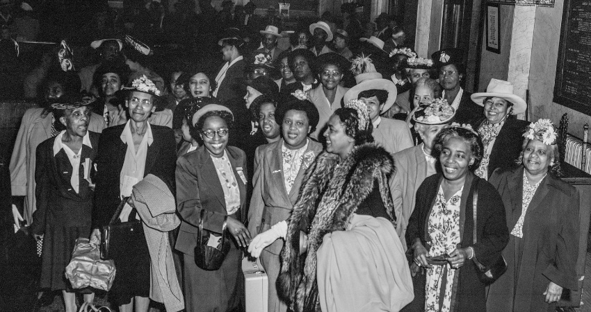 women at civil rights protest