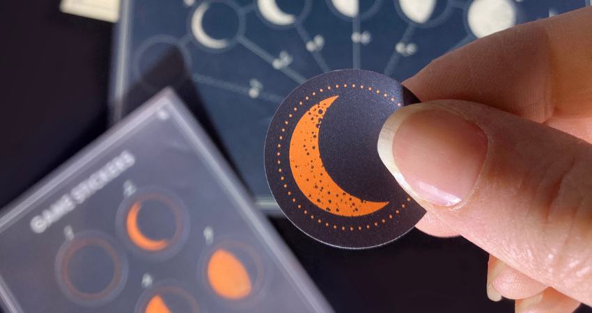 moon board and sticker